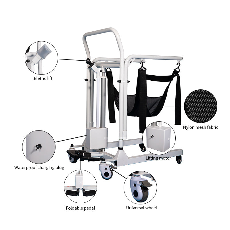 Electric Patient Lift Transfer Chair - Portable