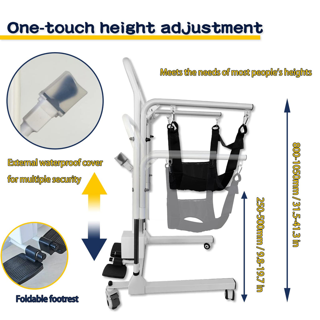 Electric Patient Lift Transfer Chair - Portable