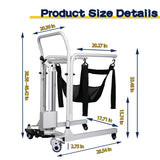 Electric Patient Lift Transfer Chair - Portable