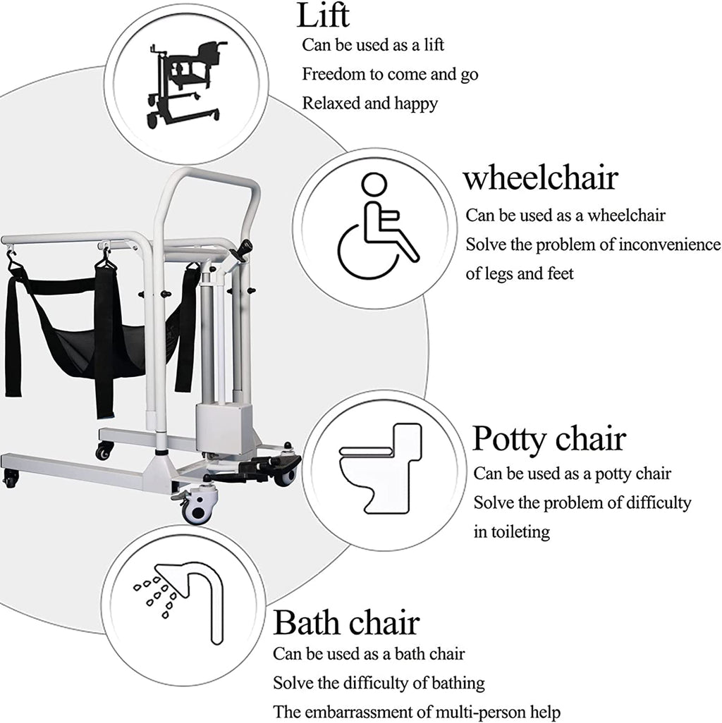 Electric Patient Lift Transfer Chair - Portable